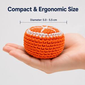<span class=keywords><strong>Set</strong></span> Footbag Rajut Profesional untuk Latihan Freestyle, Tas Hacky Sack Rajut, Bola Olahraga, Bola Juggling Kelas Turnamen Eropa - Product Image 4