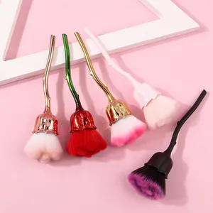 Pincel profesional suave y esponjoso con purpurina para limpiar el polvo de las uñas, herramientas de belleza para manicura DIY para mujeres y niñas. - Product Image 3