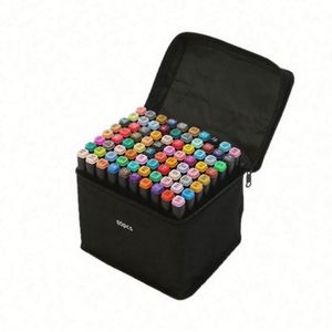 80 Colors Non Toxic Erasable Drawing <b>Permanent</b> Sketch PP Material Alcohol Art <b>Markers</b> Dual Tips Boxed Set Custom Logo Artists - Product Image 1