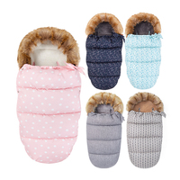 Gigoteuse pour bébé en polaire 100% polyester imperméable et coupe-vent, nouvelle conception universelle et chaude, pour poussette, gigoteuse pour bébé