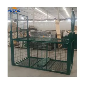 Large Size Steel Tube Animal Trap Cage Metal Collapsible Trap Cage For Wild Boar Fox Big Animal