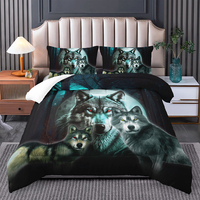 Loup haut de gamme 3d imprimé modèles personnalisés grande taille prix de gros hiver couette ensemble de couette