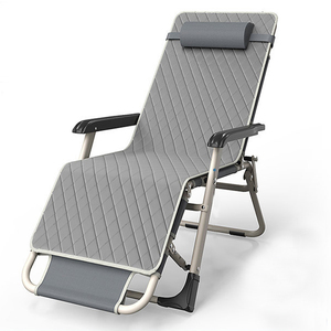 <span class=keywords><strong>Chaise</strong></span> <span class=keywords><strong>longue</strong></span> multi-angles Ajustement Lit pliant de luxe Pliable Salon d'extérieur inclinable Chaises de plage de jardin - Product Image 6