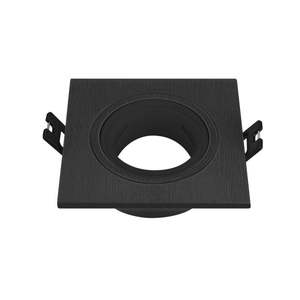 Faretto Basculante Quadrato Nero GU10, Adattabile, Luce Orientabile, Ideale per Illuminazione Ambientale e Decorazione d'Accento. - Product Image 1