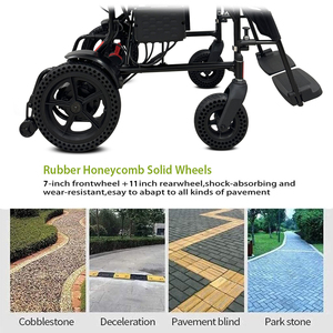 KSM-509Pro Off-Road Power Electric Wheelchair with 250W Brushless*2pcs Motor and Ultra Lightweight Durable Frame for Disabled - Product Image 4