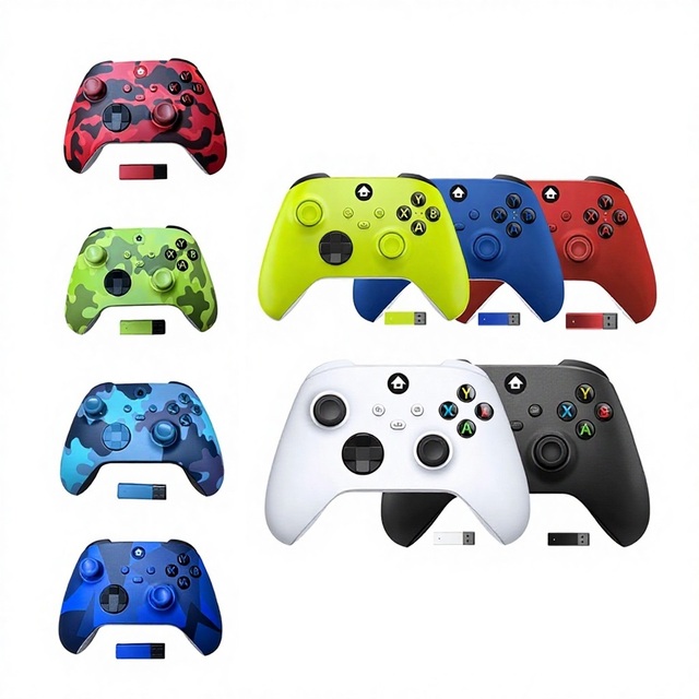WHY-007A 2.4GHz Wireless Game Controller with Dual Vibration Compatible with for Series X/S and PC Universal Gamepad