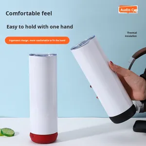 Botella de Agua Personalizada con Sublimación y Altavoz Bluetooth, Termo de 20 Oz, Enfriador 4 en 1 - Product Image 3