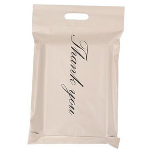 Sacs d'expédition en plastique de remerciement avec poignée sacs d'expédition nus pour les petites entreprises sacs d'emballage personnalisés pour courriers en poly - Product Image 3