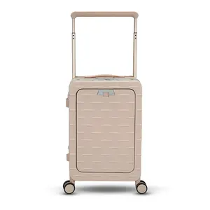 Multifunctional Luggage Separate Computer Compartment Luggage 100% PC Suitcase