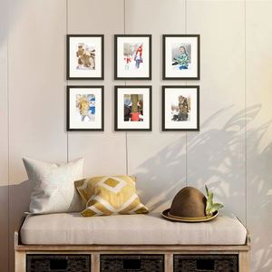 A1A2A3A4A74x65X76X88x1011x1412x1612x1816x2018x24,24x36 Handmade Modern MDF <b>Black</b> White Poster <b>Photo</b> <b>Frames</b> - Product Image 2