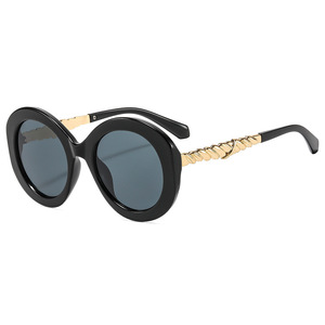 Round Full Rim <b>Sunglasses</b> <b>Gradient</b> Lenses UV400 Protection Retro Style Unisex Outdoors Adult Fashion - Product Image 4