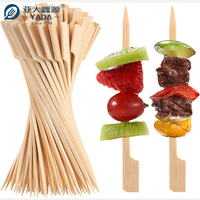 Brochette de barbecue rotative à pagaie biodégradable Yada brochette de pistolet en bambou jetable hamburger bâtons de bambou avec logo personnalisé