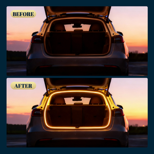 Iluminación Ambiental Inalámbrica para Maletero de Coche, Tira LED con Sensor Automático para Mejora Interior, Tira de Luz LED Blanca Cálida para Coches Universales - Product Image 2