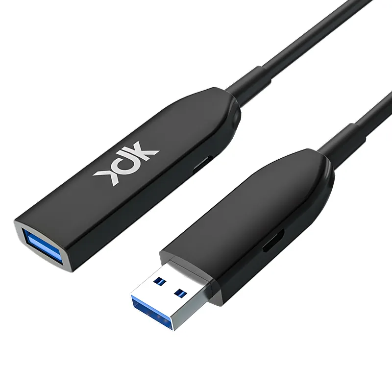 AOC 액티브 광 케이블 유형 A 남성 유형 A 여성 케이블 하이브리드 10Gbps USB 3.1 확장 광섬유 USB 50M
