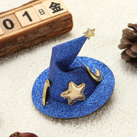 Vente en gros de décorations d'Halloween pince à cheveux pour chapeau de magicien mignon cadeaux de pince à cheveux personnalisés pour enfants accessoires de cheveux d'Halloween
