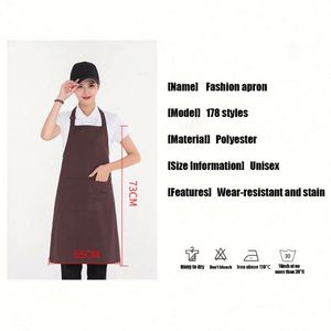 Tablier de travail promotionnel pour serveur, en polyester imperméable, personnalisable, pour cuisine, unisexe, avec logo sur mesure - Product Image 4
