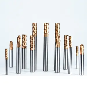 Ball Nose End Mill 4mm Solid Carbide Milling Cutter Square CNC Milling Machine Cutting Tool Endmills In Stock