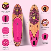 Hot New Design Sports nautiques gonflable Stand up Paddleboard 10 ''x 28 ''x 6'' SUP Board Water Board Surf Paddle sup Board