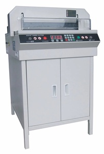 Machine de découpe de papier A4 semi-automatique électrique à commande numérique, guillotine hydraulique professionnelle ST-450VS+ - Product Image 1