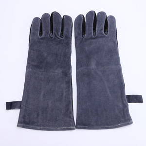 <span class=keywords><strong>Gants</strong></span> imperméables résistants à la chaleur <span class=keywords><strong>pour</strong></span> <span class=keywords><strong>barbecue</strong></span> et cheminée, en cuir <span class=keywords><strong>de</strong></span> vache épais, avec doublure en coton, <span class=keywords><strong>protection</strong></span> des doigts et <span class=keywords><strong>de</strong></span> la paume - Product Image 4