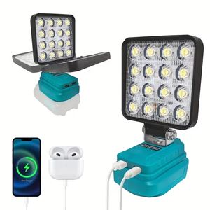 Projecteur LED 18V Li-ion pour Makita, en aluminium, étanche, pour extérieur, camping et solutions d'éclairage d'urgence - Product Image 2