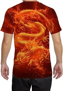 FitspiメンズTシャツ3DプリントTシャツメンズグラフィックTシャツメンズS-6Xl