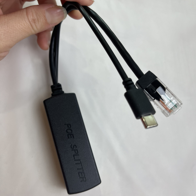 48V to 5V/12V PoE Splitter 5v POE Micro USB Tpye-C DC Power Supply Over Ethernet Active POE Splitter Tpye-C