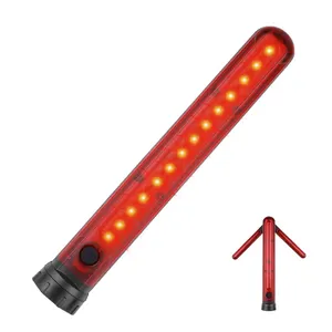 Folding Flashlight Led Work Light Rechargeable Strip Lamp Magnetic Inspection Car trouble warning light camping light
