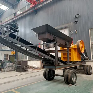 Mobile Crusher Jaw Crusher Industrial Stone Construction Waste Sand And Stone Plant Crusher Mechanism Sand Machine
