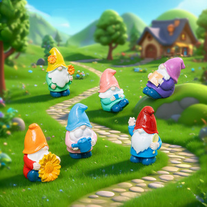 Miniaturas de Gnomos para Micro Paisajes, Accesorios para Jardín de Hadas, Mini Figuras de Resina de Enanos, Adornos para Patio, Jardín y Césped - Product Image 2