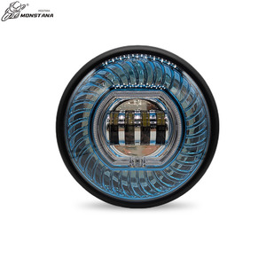 Phare LED <span class=keywords><strong>Devil</strong></span> Eyes 7 pouces pour moto, couleurs blanc, bleu, rouge, phare antibrouillard avant 1600LM en fer pour moto, voiture, pièces automobiles - Product Image 2