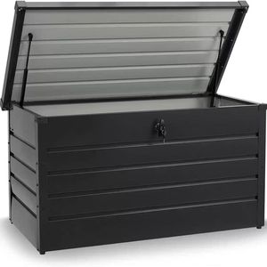 Boîte de rangement en métal, durable, résistante aux intempéries, pour le <span class=keywords><strong>jardin</strong></span>, le patio, les outils, les coussins, l'organisation des équipements - Product Image 1