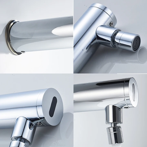 Hiện đại treo tường Brass cảm ứng nước tự đóng vòi nước van gốm cho phòng tắm và nhà bếp, vòi nước cho lưu vực - Product Image 5