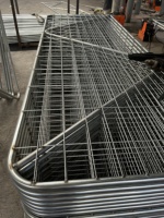 Grillage soudé en acier au carbone galvanisé à chaud pour portail d'accès métallique antirouille pour bétail agricole
