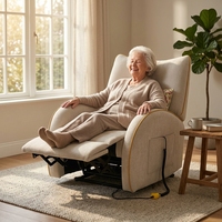 2026 En gros Fauteuil inclinable électrique multifonctionnel à bascule et à glissière, avec mousse à mémoire de forme, structure métallique, pour salon, avec fonction massage