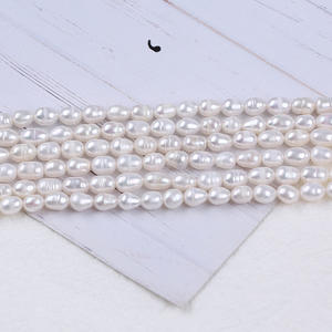 Zhuji Natural Freshwater Rice-shaped <b>Pearl</b> 5-6mm White <b>Loose</b> <b>Pearls</b> for DIY Necklace or Bracelet Jewelry Material - Product Image 3