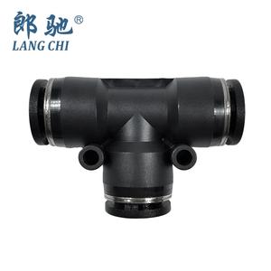 速い空気管コネクタOEMカスタムプラスチック空気圧ティーフィッティング - Product Image 4