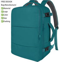 Sac à dos de voyage personnalisé OEM ODM, sac à dos pour ordinateur portable pour les voyages en avion avec port de charge USB et pochette à chaussures