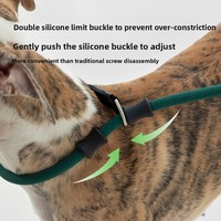 Laisse pour chien en nylon épais de 11 mm avec poignée en cuir personnalisée, anti-traction, robuste, 150 kg, pivotante, monobloc, type P-Leash