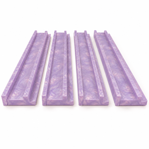 Support et pousseur de Mahjong en acrylique perlé lilas pastel de 20 pouces, accessoire de Mahjong américain personnalisé - Product Image 2