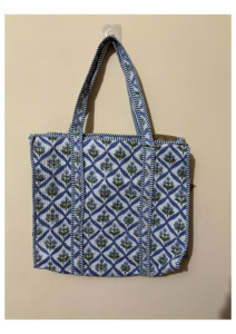 Bolsa de Mano de Algodón Acolchado Altamente Personalizable, Juego de 3 Bolsas de Mercado Hechas a Mano con Bolsillos, Bolsa de Hombro a Precio de Mayoreo - Product Image 2