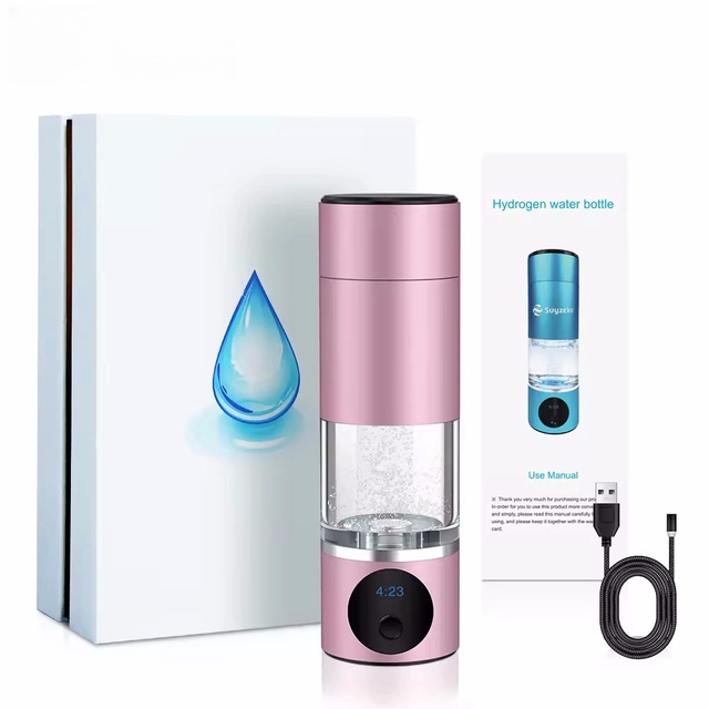Hot Sales Portable Hydrogen Water Bottle Inhalation Machine Hydrogen Rich Water Generator for Household Use SPE/PEM Product Genre