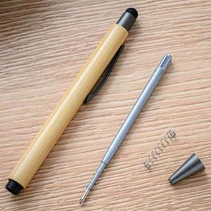 Regalos para el Día del Padre, Bolígrafo Ecológico y Duradero de Bambú, Logotipo Personalizado Impreso en Serigrafía, Regalo Promocional con Mecanismo de Clic - Product Image 4