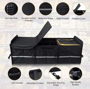 Pliable Voyage Fourre-Tout <span class=keywords><strong>Coffre</strong></span> De <span class=keywords><strong>Voiture</strong></span> Organisateur Portable Pliant Refroidisseur Compartiment Multifonction Boîte De <span class=keywords><strong>Rangement</strong></span> Sac pour Bacs De <span class=keywords><strong>Rangement</strong></span> - Product Image 3