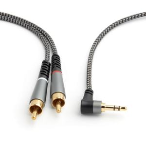 1M 3,5 milímetros <span class=keywords><strong>RCA</strong></span> Áudio Y Splitter Cabo com PVC Jacket Gold-Plated Masculino 2RCA para Smartphones MP3 Players Tablets - Product Image 5