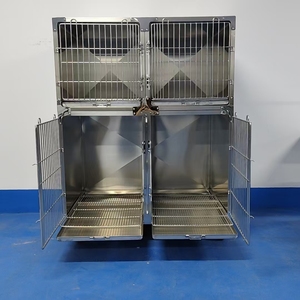 Modulaire dierenkliniek kooien van roestvrij staal, kattenkennelset voor overnachting, trimmen en postoperatieve verzorging - Product Image 3