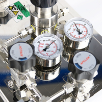 Panneau de régulation de gaz manuel WL200 en acier inoxydable pour laboratoire et gaz industriels