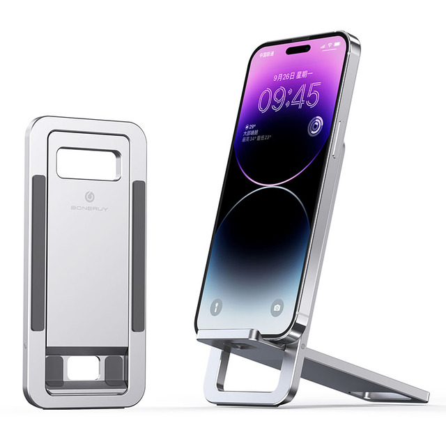Boneruy T6 Phone Accessories Super Slim Portable Handy Multi Angle Adjustable Metal Mobile Phone Holder