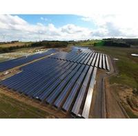 Soporte de Montaje en Suelo para Paneles Solares Fotovoltaicos Ajustable para Todas las Estaciones, Galvanizado en Caliente, Resistente a Vientos de 56M/S