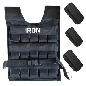 उच्च गुणवत्ता कस्टम 10kg <span class=keywords><strong>20kg</strong></span> 30Kg समायोज्य कसरत जिम खेल फिटनेस प्रशिक्षण शरीर वजन कसरत टिकाऊ वजन बनियान - Product Image 2